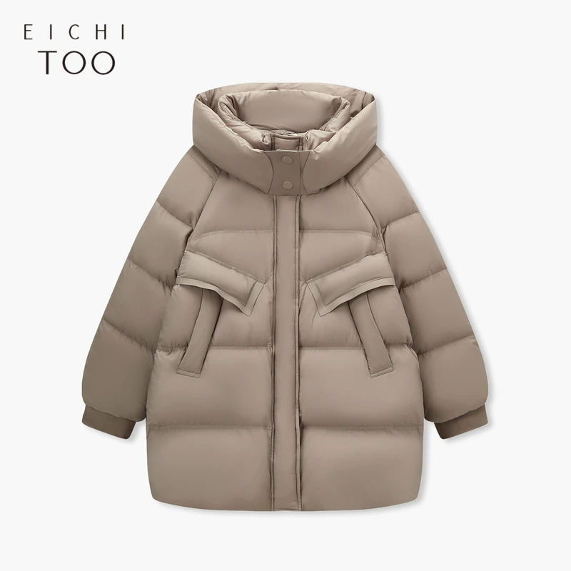 A爱居兔2024年冬季新款经典立领泡芙款羽绒服EWRAJ4P031A