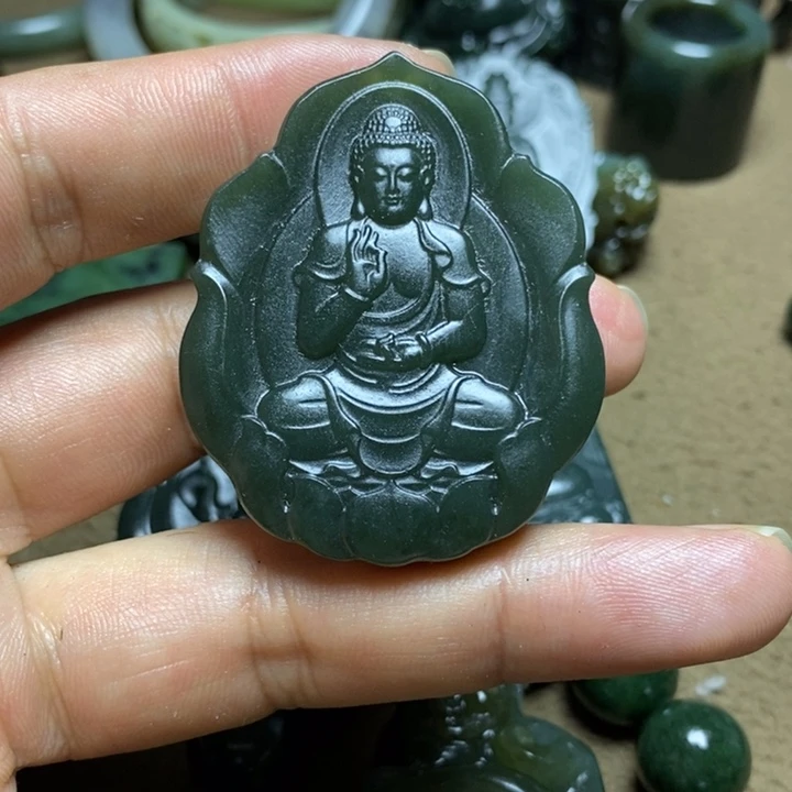 和田玉未镶嵌颈饰