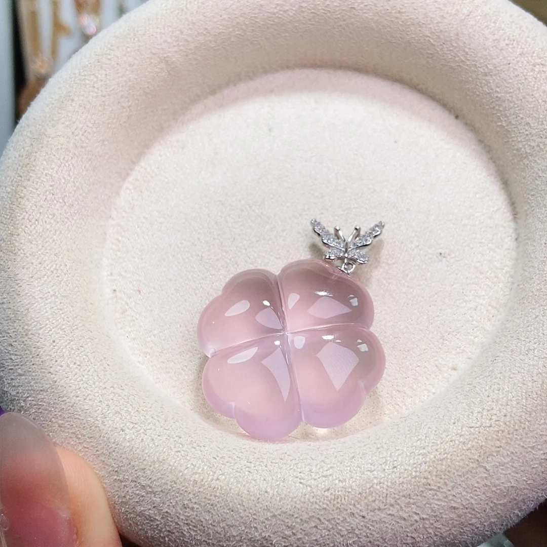 水晶银S925镶嵌吊坠(赠链)