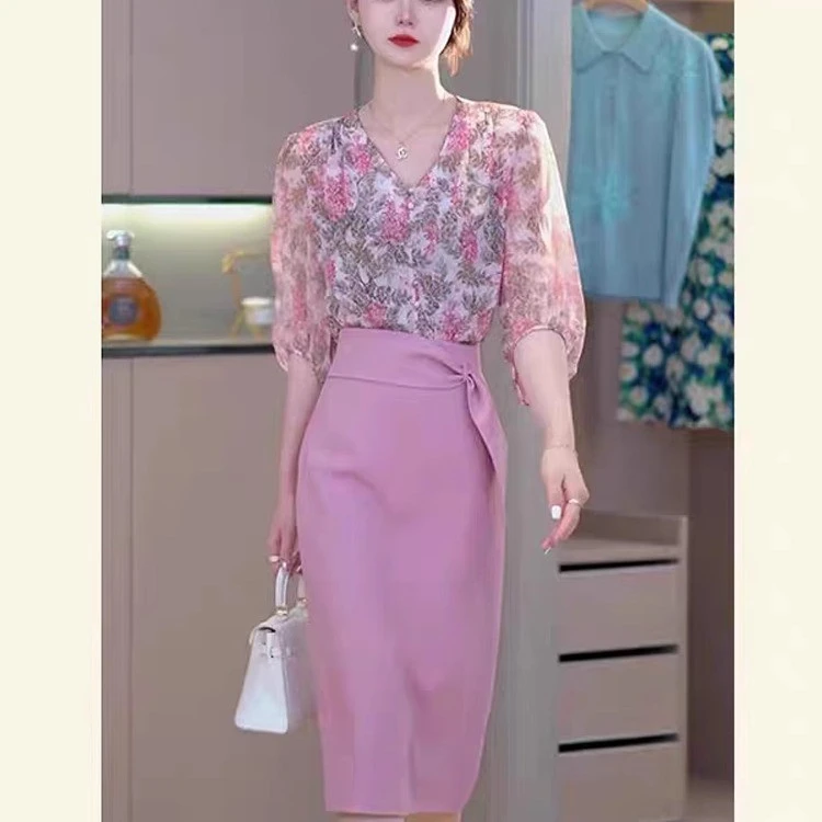职业装气质女神范名媛轻熟风女装套装职场御姐高级感半身裙两件套