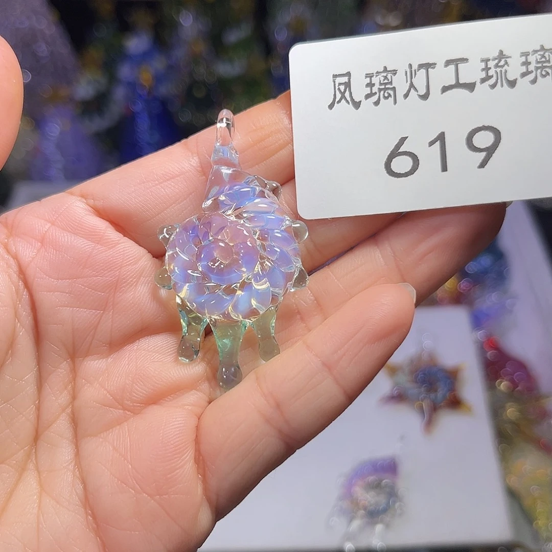 吊坠（不含链）玻璃619海螺吊坠