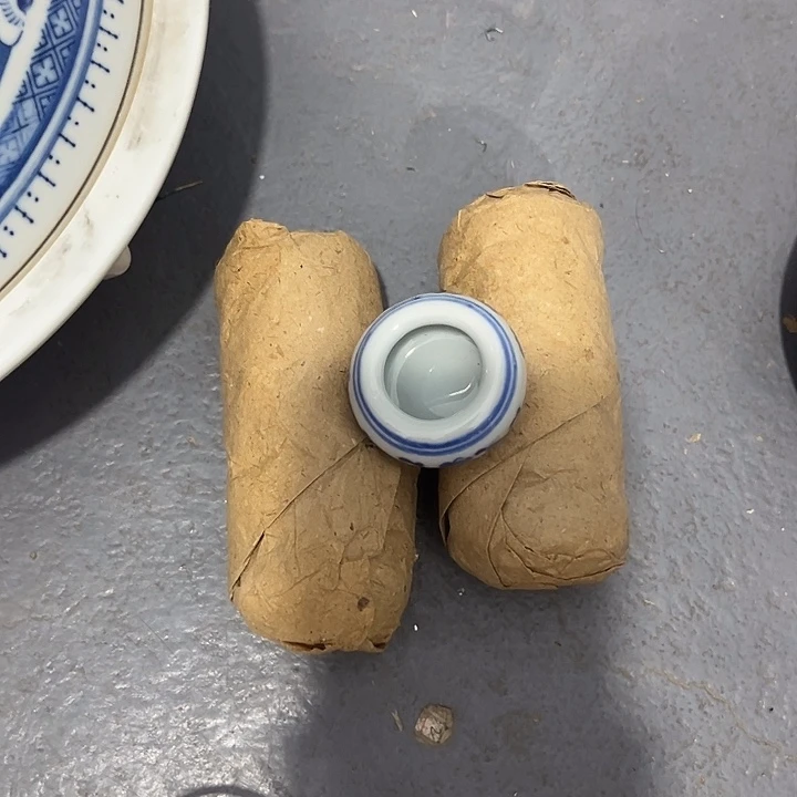 金***刚景德镇陶瓷青花小灌子10个