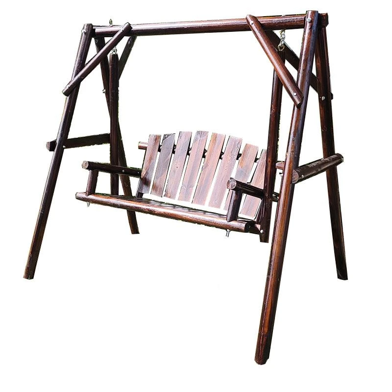 防腐木户外秋千阳台庭院儿童成人室外小区花园圆柱实木休闲优选