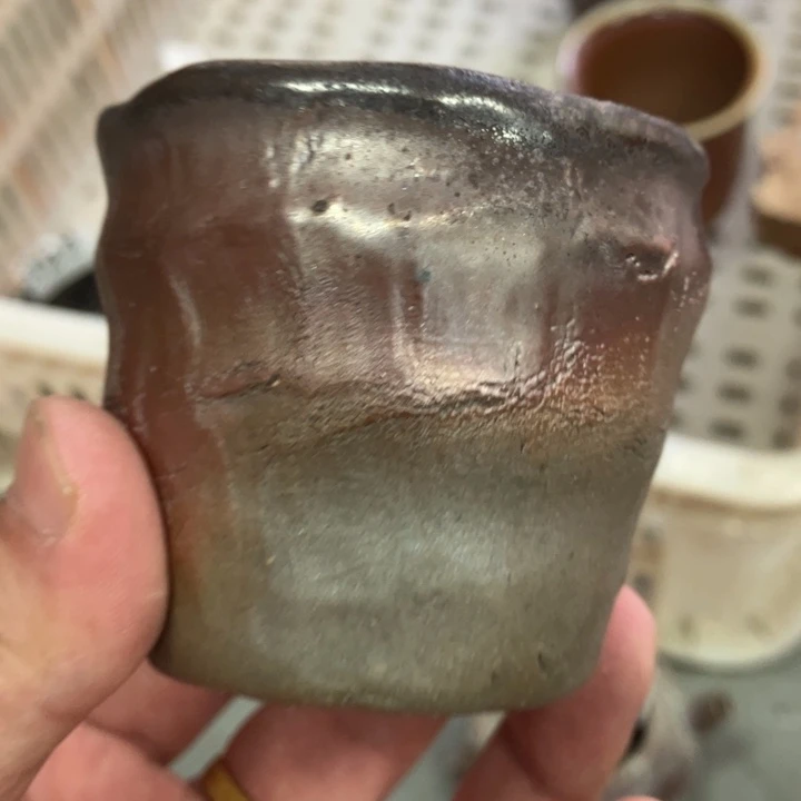 柴烧茶具茶杯大放漏