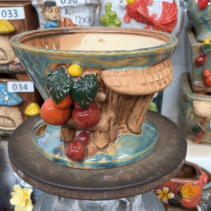 紫砂花盆粗陶材质多肉花盆