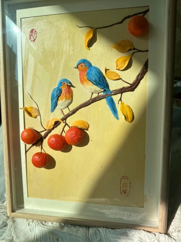 新中式装饰画浮雕画挂画家居摆件高档礼品非遗工艺品