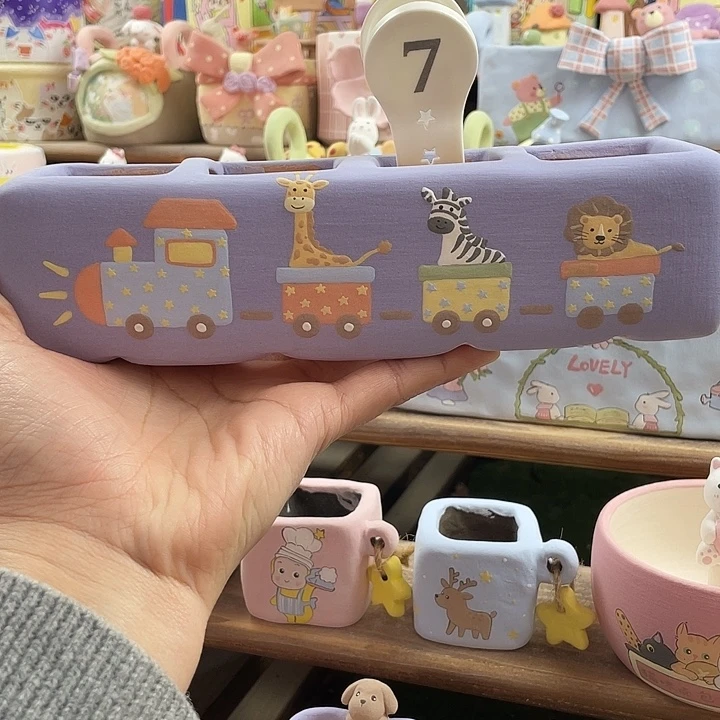 7…..手工手绘花盆