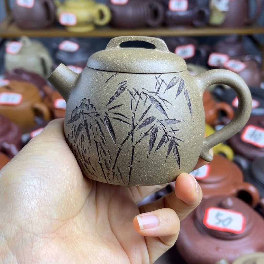 紫砂茶壶宜兴紫砂壶巨轮