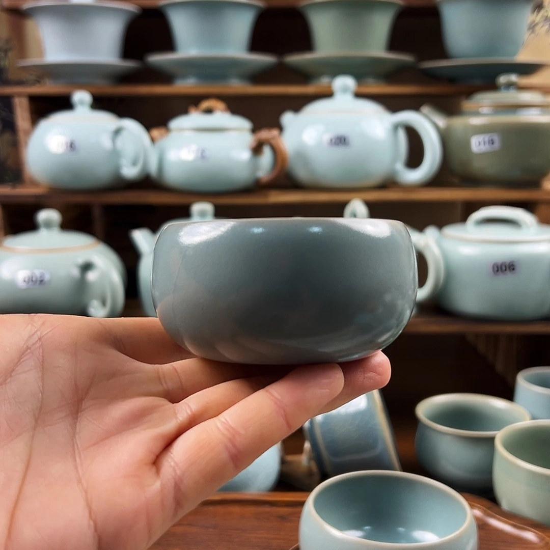 仿古釉手工卧足禅定