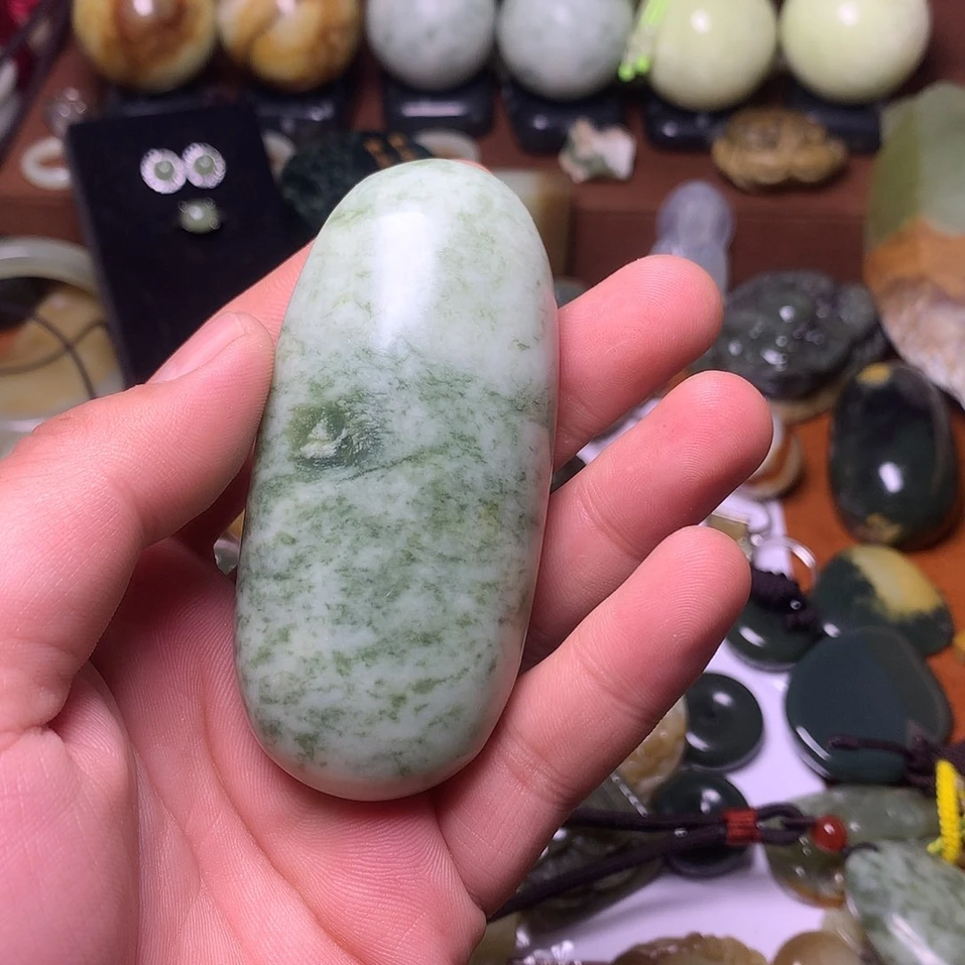 未镶嵌岫玉岫玉手把件