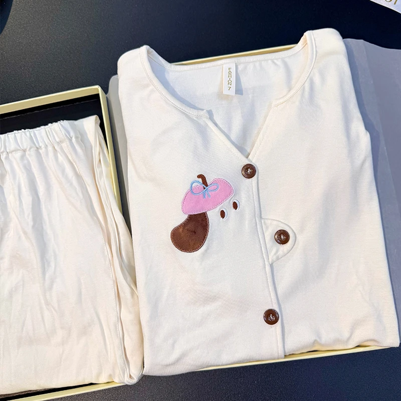 【莫代尔-凉感型】月子服夏季薄款产后哺乳7-8-9月份孕妇睡衣家居服