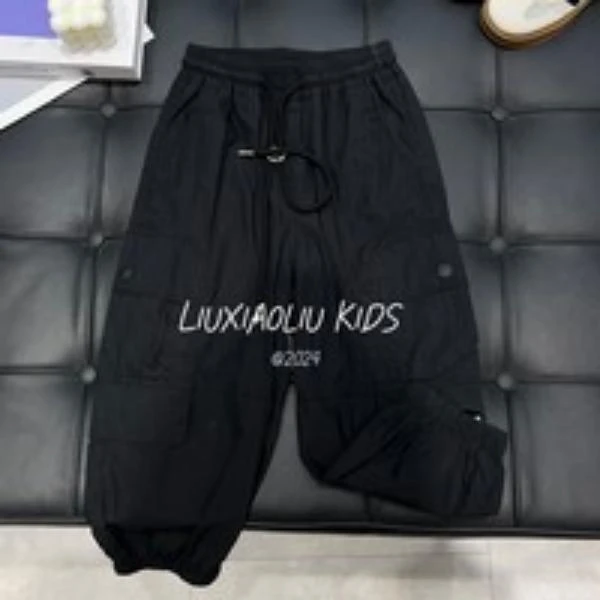 BY LIUXIAOLIU【装酷】韩版潮流时尚夏季儿童休闲裤6834