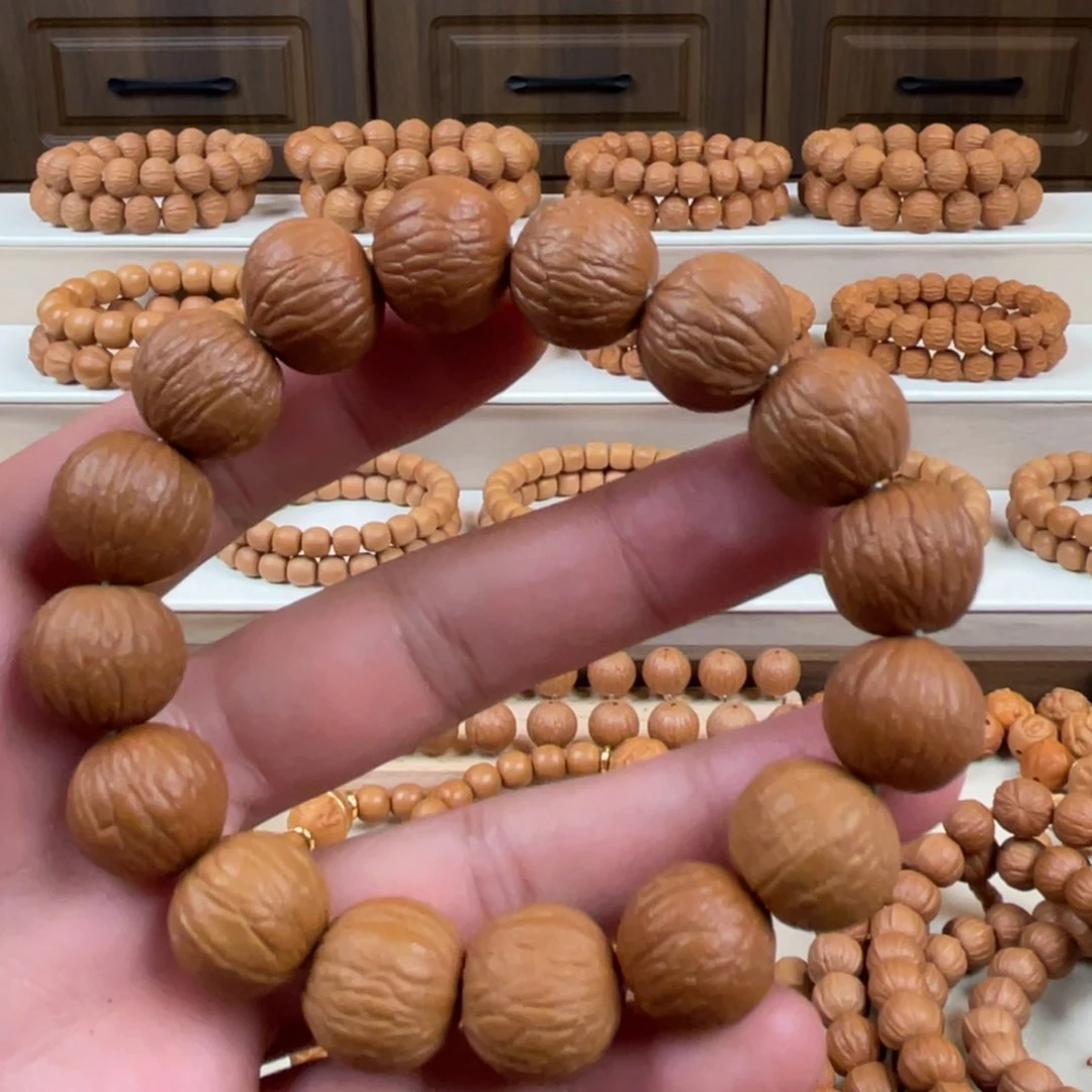 猴头核桃把件16mm+聚宝盆