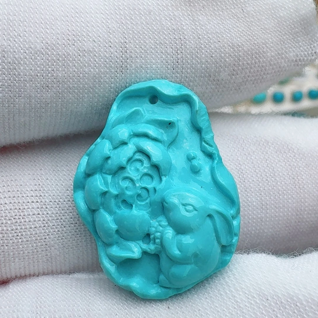 未镶嵌绿松石珠宝奇石