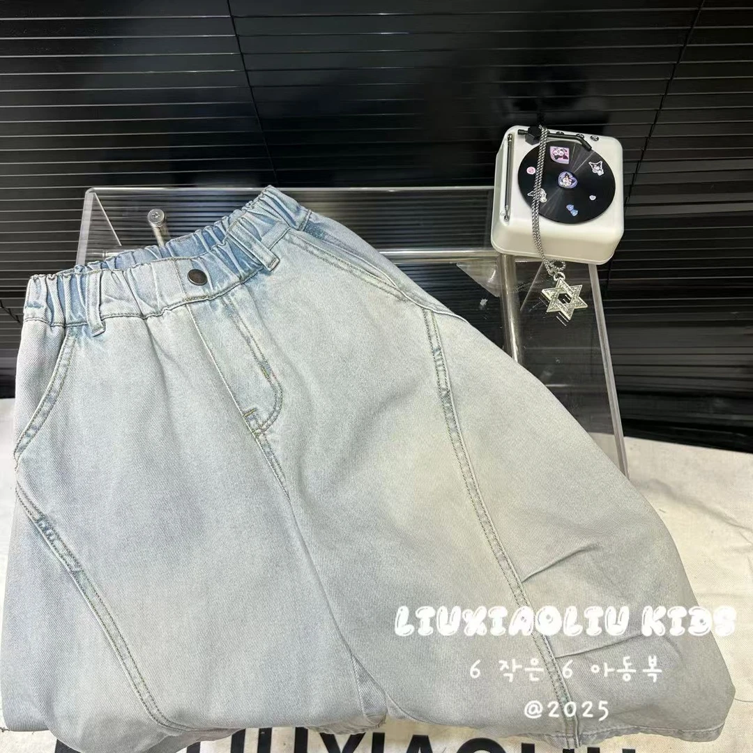 杭州六小六正版BY LIUXIAOLIU夏季儿童牛仔短裤19663