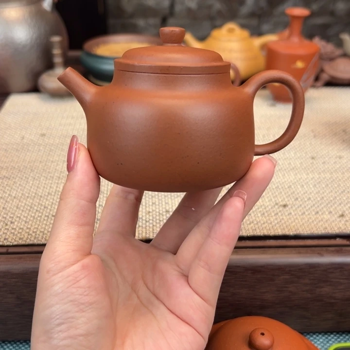 茶壶紫砂黄龙山朱泥言心170cc