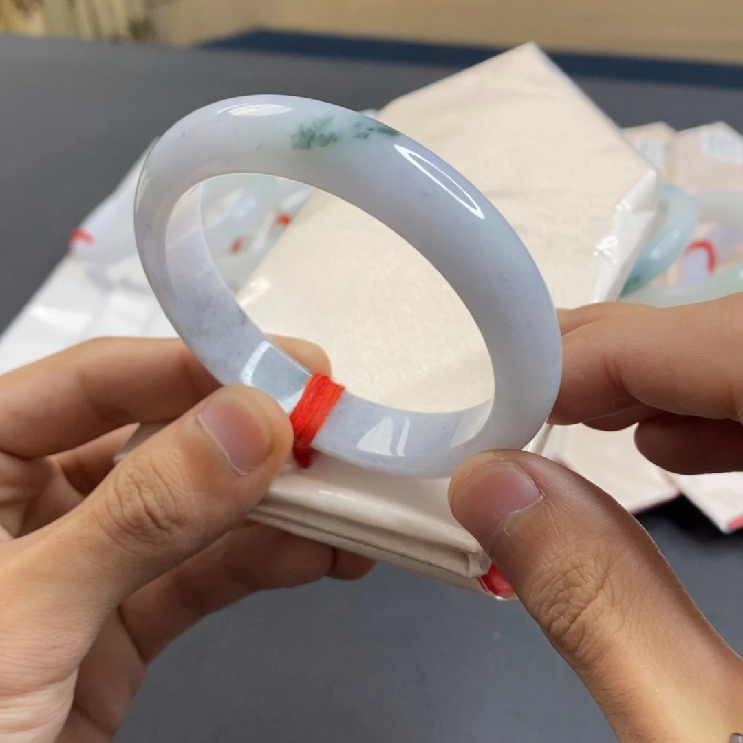 翡翠未镶嵌手镯翡翠手镯57.7