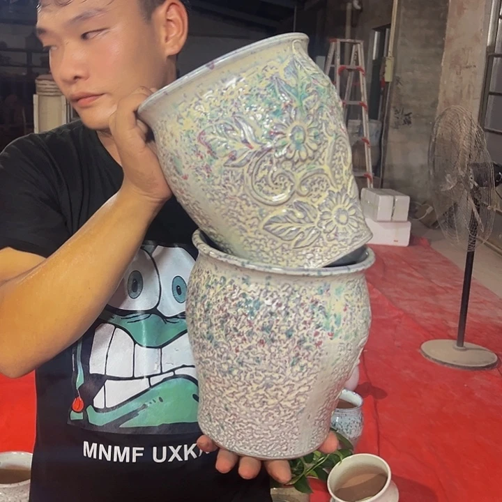 紫砂花盆高度20口径18