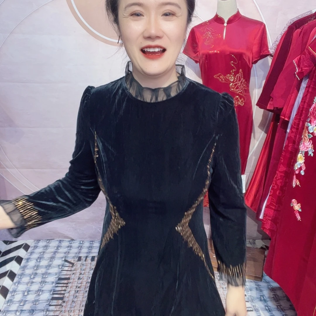 7xl码连衣裙修身显瘦连衣裙