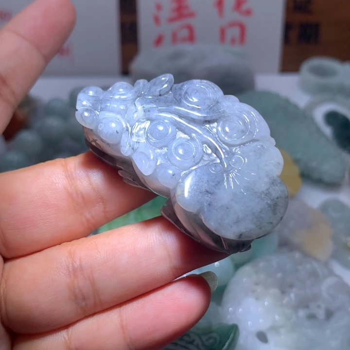 翡翠未镶嵌颈饰保真天然A货翡翠