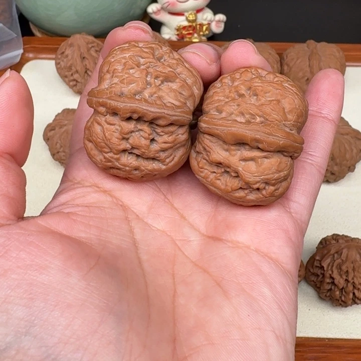 1***生文玩核桃把件全品元宝40
