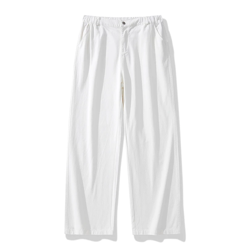 日系纯棉工装裤男秋季美式高街宽松春秋长裤束脚卫裤运动休闲裤子