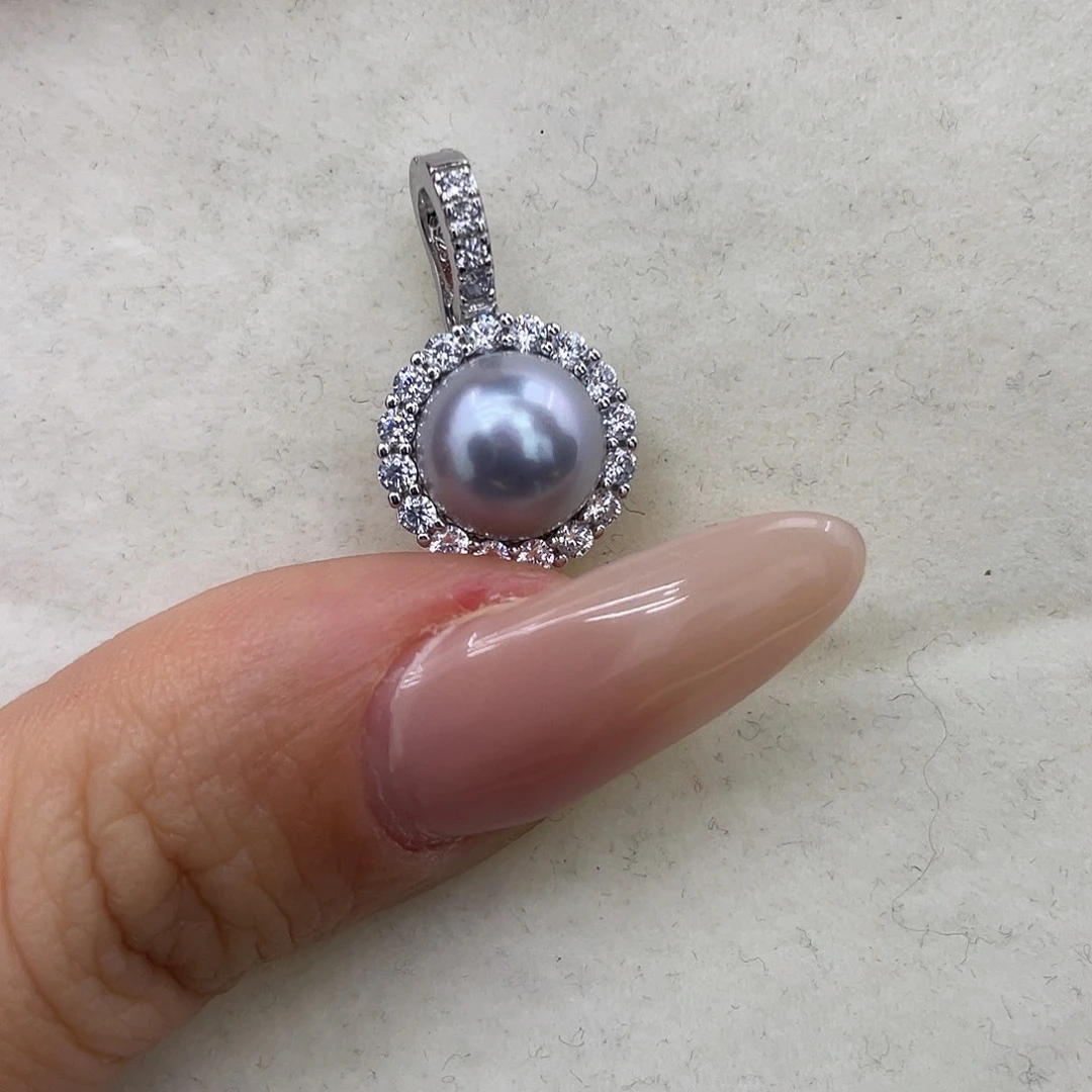 颈饰海水珍珠银S925镶嵌