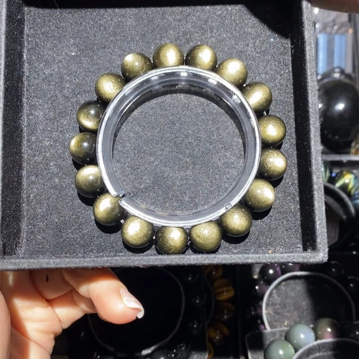 黑曜岩手链未镶嵌阳***笑