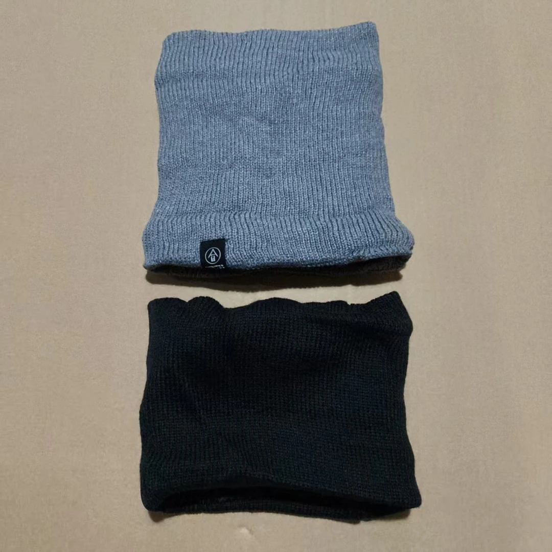 灰色+黑色 加绒围脖固定搭配发2个