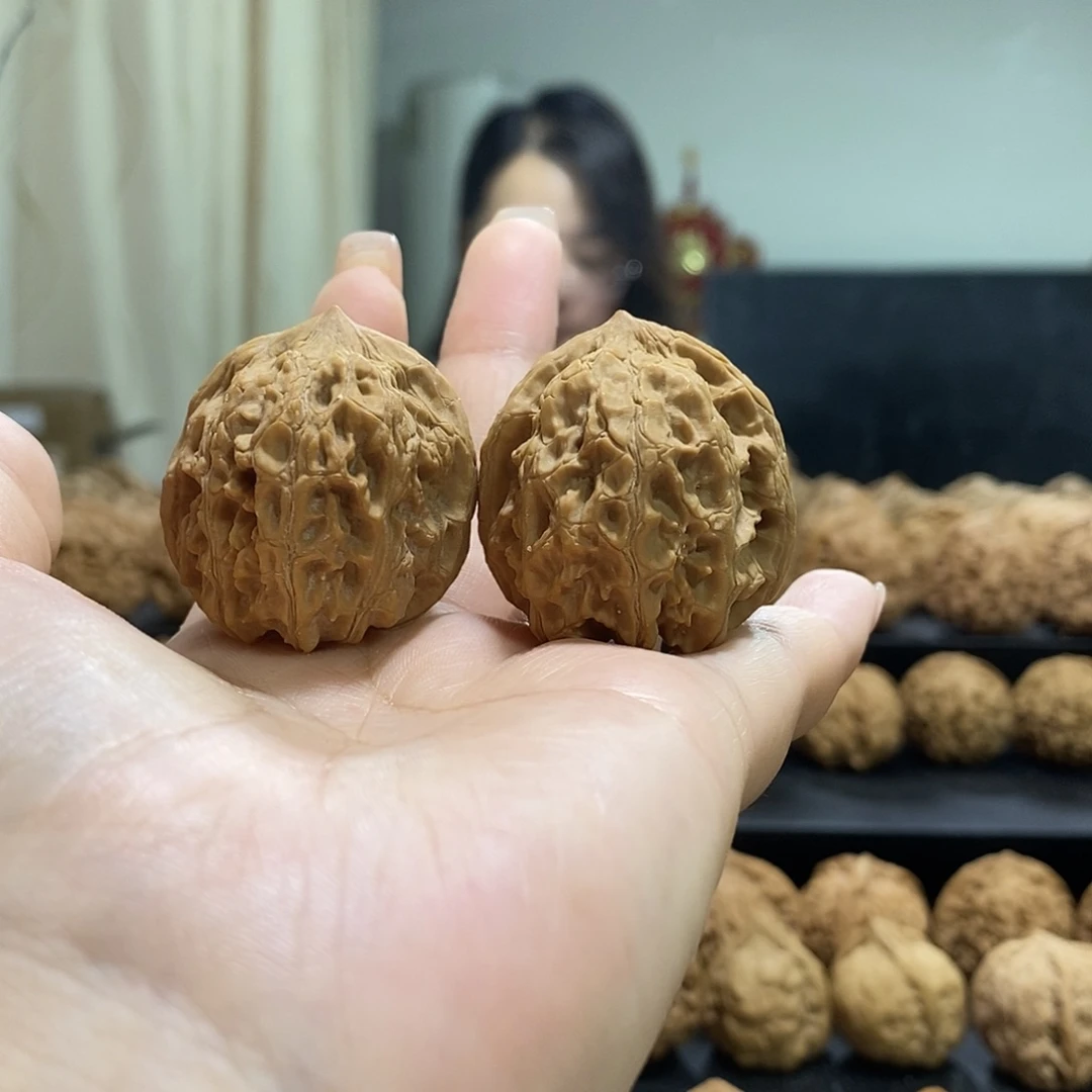 把件文玩核桃34➕红雀有伤