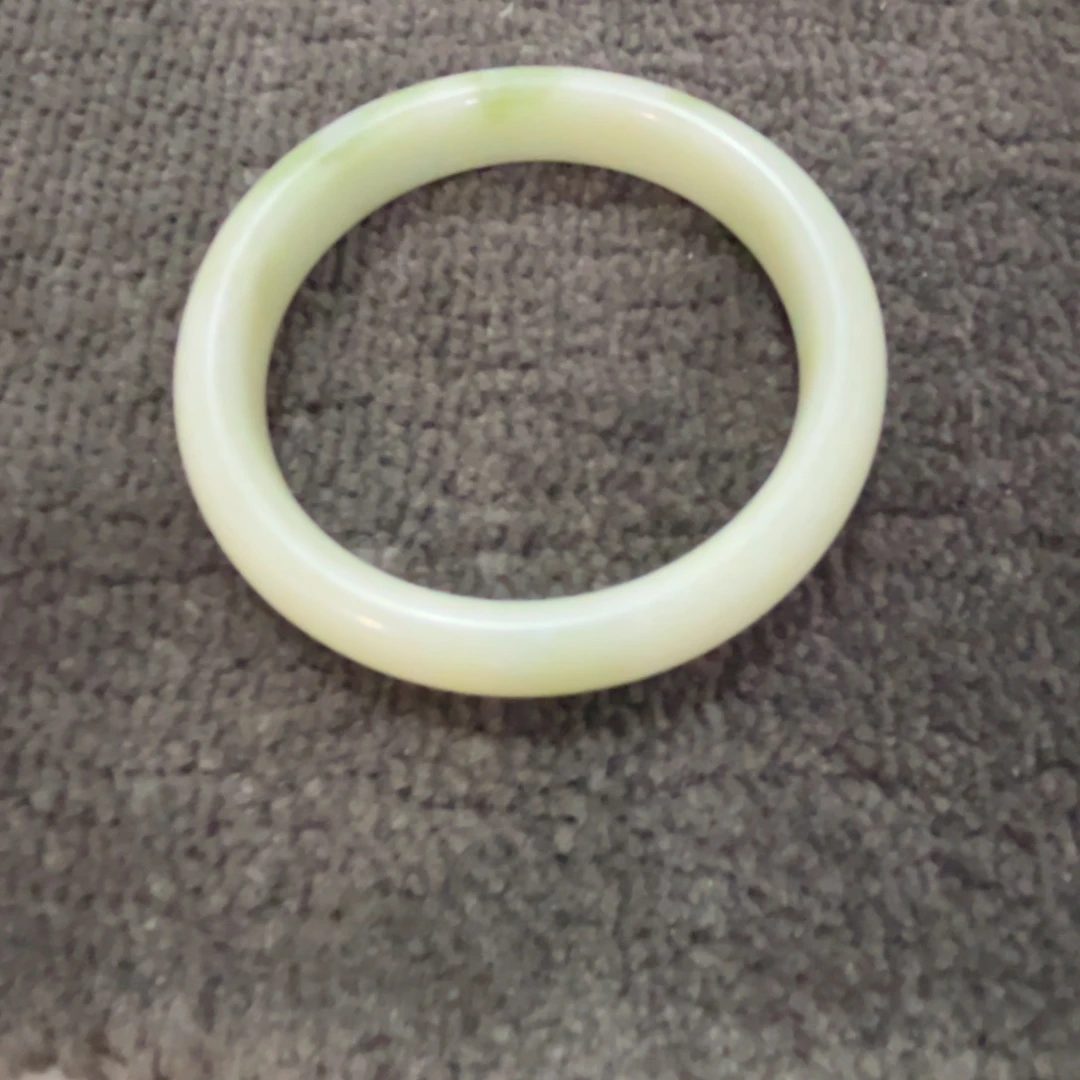 蓝田玉（蛇纹石化大理石玉）手镯未镶嵌大**M