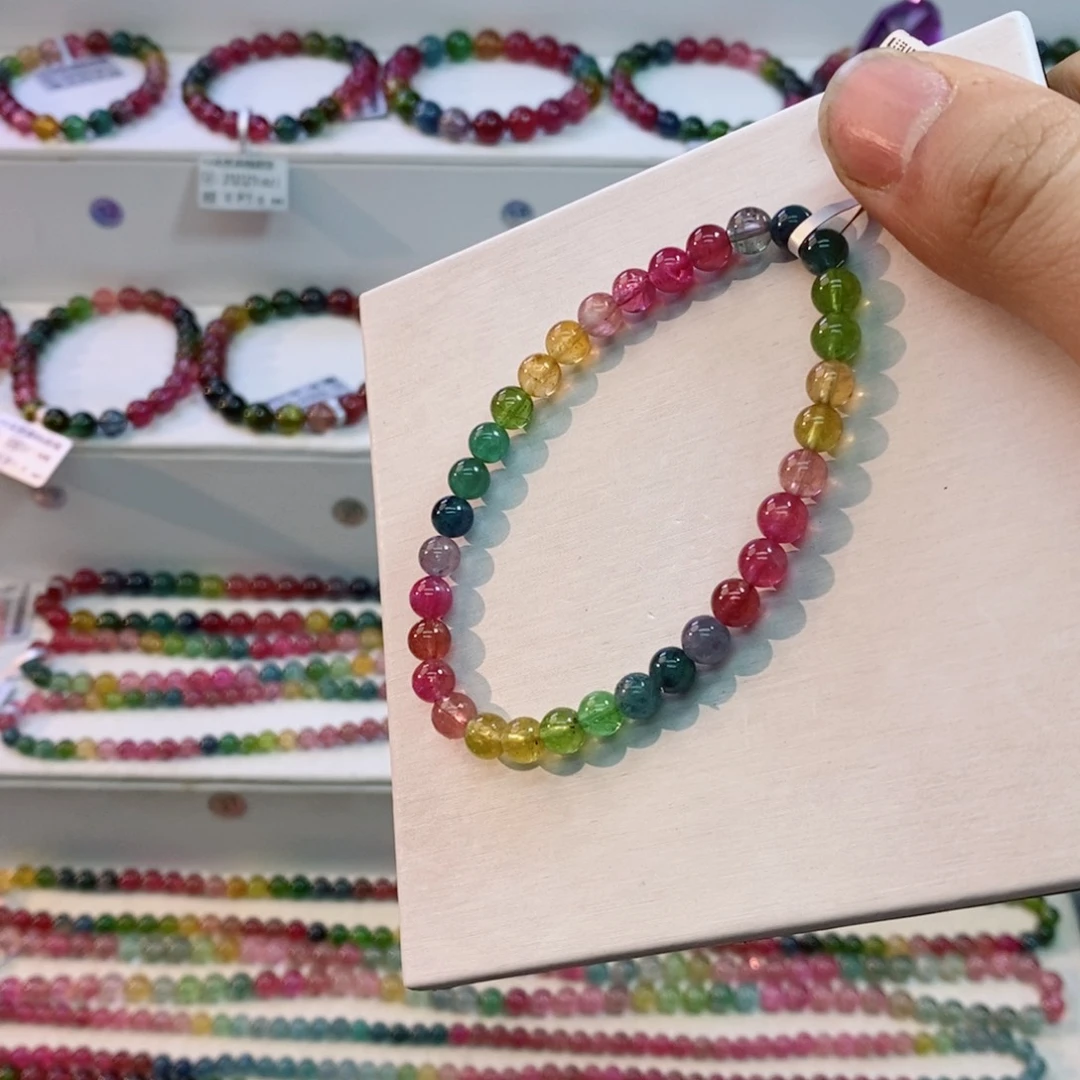 未镶嵌手串碧玺多样性发一条