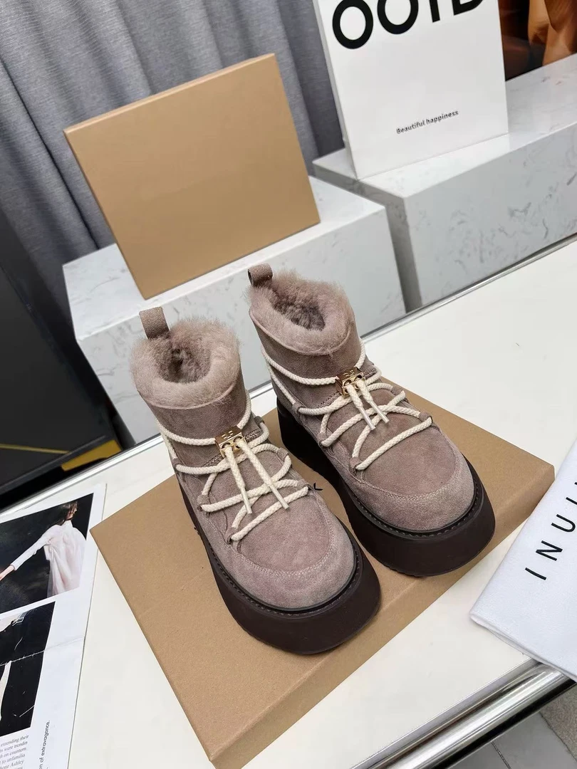 暖屿（Nuanyu）系列-厚底2025新款秋冬必备百搭雪地靴女鞋-H193-7