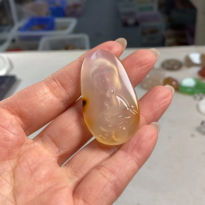 玛瑙/玉髓吊坠(不含链)未镶嵌