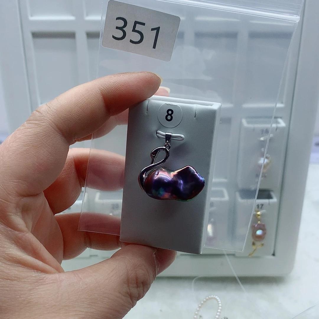 合金吊坠(不含链)淡水珍珠