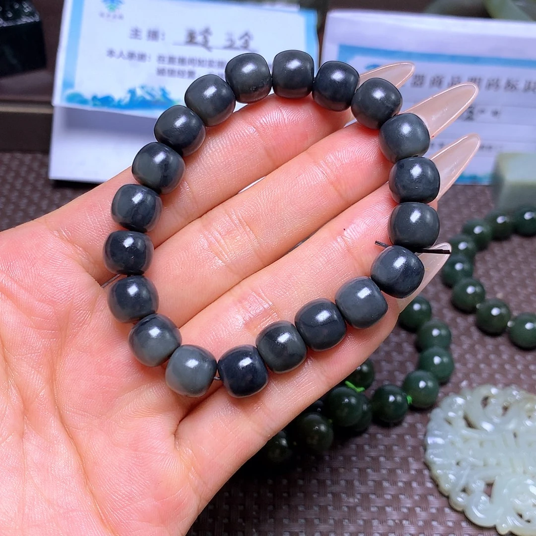 未镶嵌手串和田玉卡10