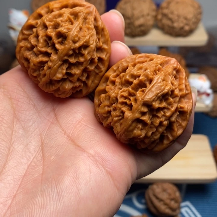 把件文玩核桃40尺野牛 有修