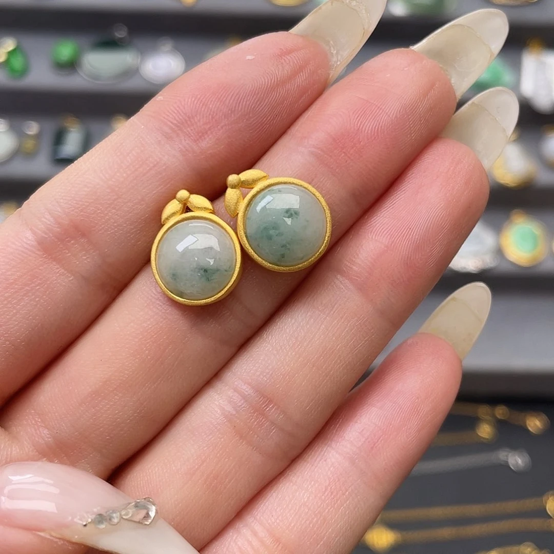 翡翠银S925镶嵌吊坠(不含链)