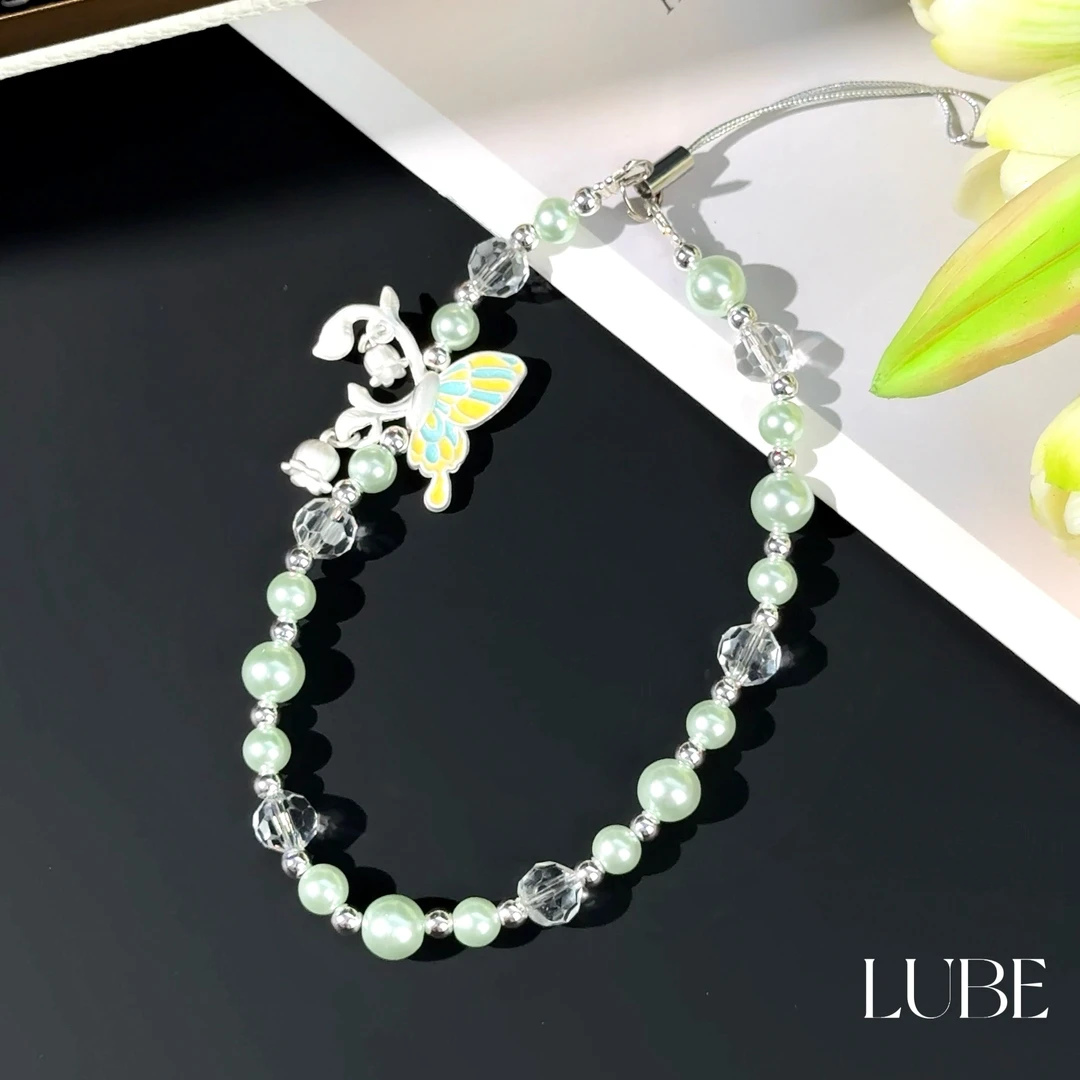 【薄荷曼珠】歪歪高定手工手机链适用于安卓苹果手机壳