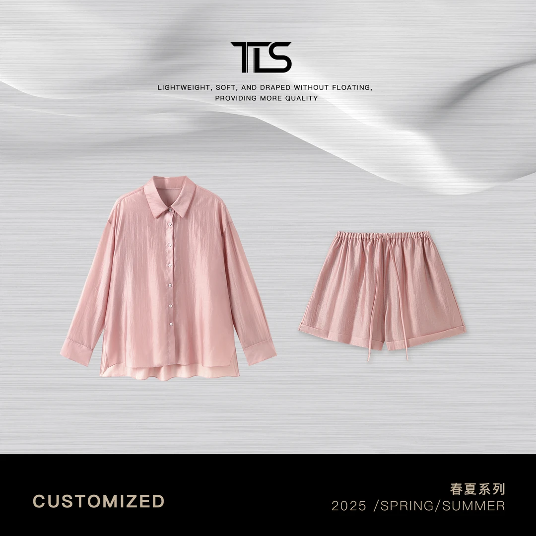 TT【真爱粉】天丝凉感亲肤透气丝滑H版复古套装S057