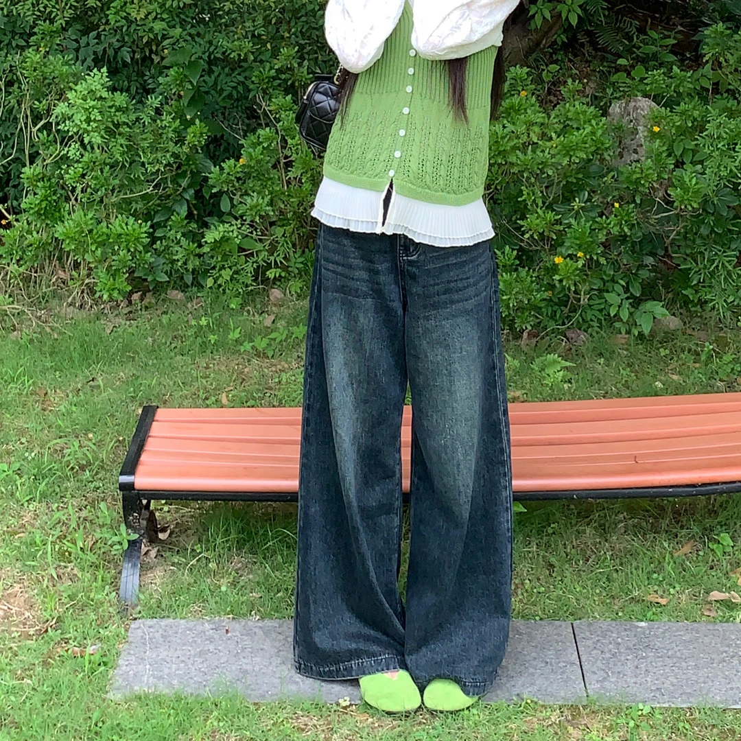 【重工开场神裤 -好穿不挑人 】X-98012 秋季阔腿牛仔裤【配腰带】