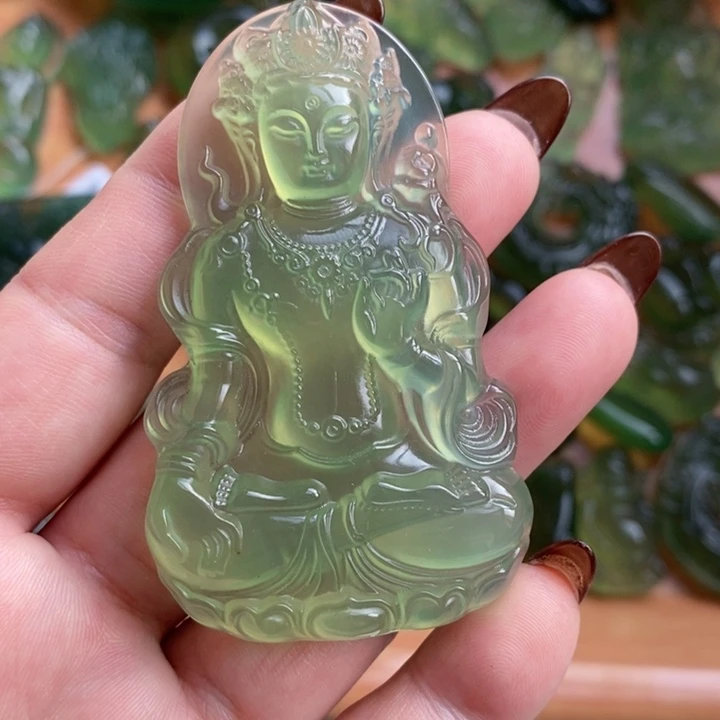 未镶嵌蛇纹石玉颈饰陆*七