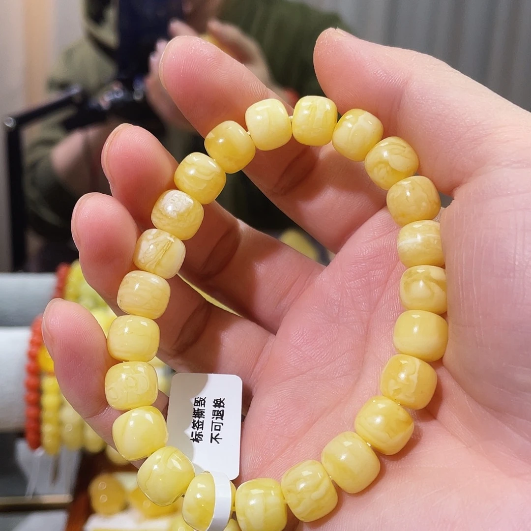 琥珀未镶嵌颈饰13.7