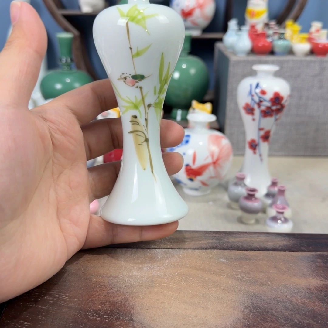 陶瓷手工小花器摆件