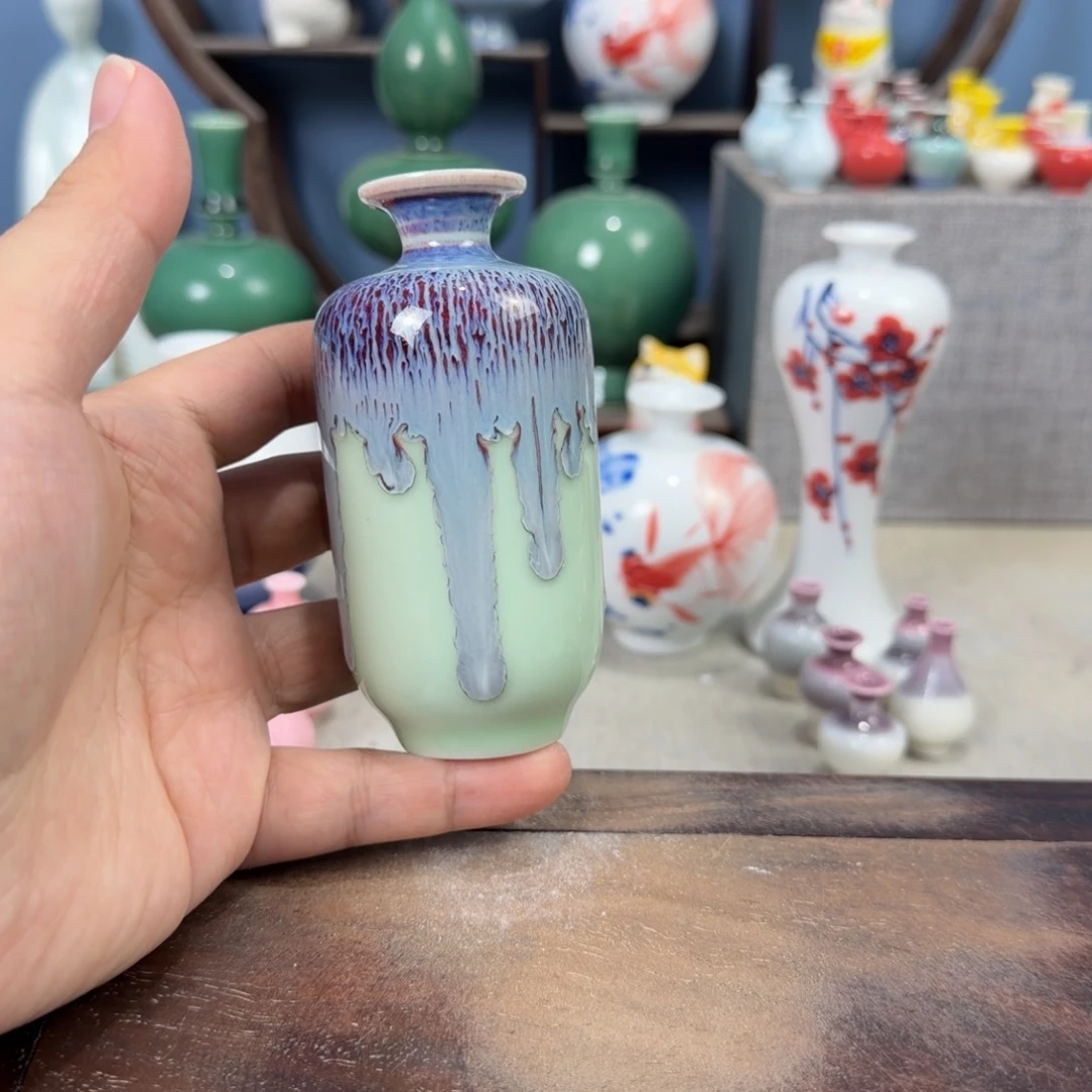 陶瓷手工小花器摆件