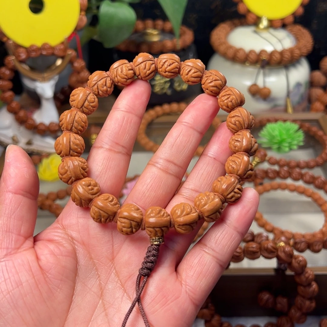 桃核吊坠小金豆手持14