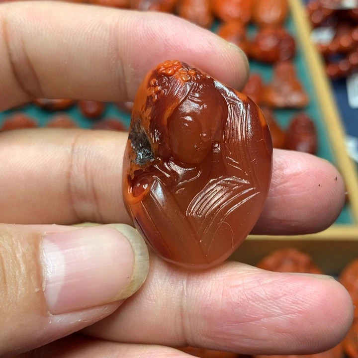 吊坠(不含链)未镶嵌南红玛瑙