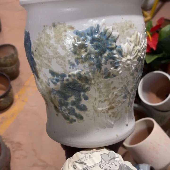 紫砂花盆口径19高度21一只底部瑕疵