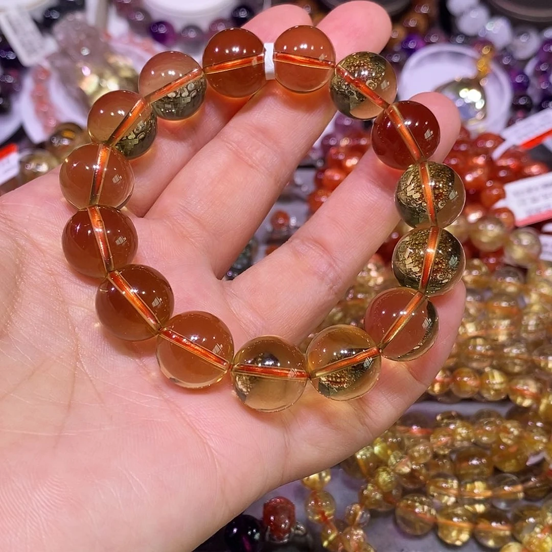 未镶嵌手链水晶黄水晶14