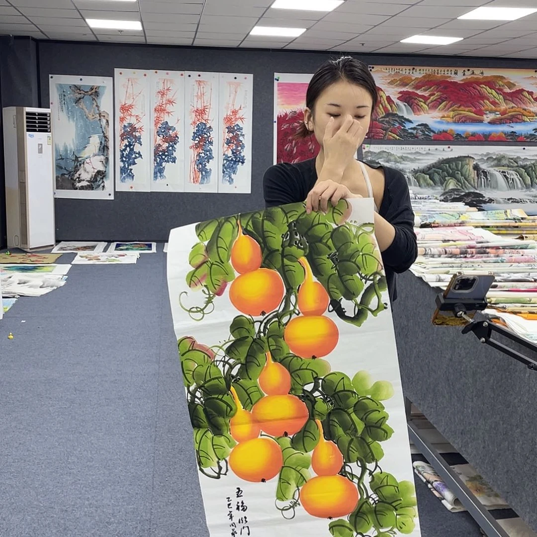 国画作品小姐姐放漏…